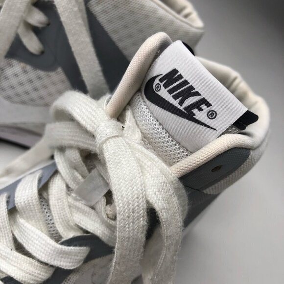 RARE Nike Dunk Sky Hi 2.0 Grey White Mesh Hidden Wedge Lace-up Sneaker Shoes - Picture 5 of 16